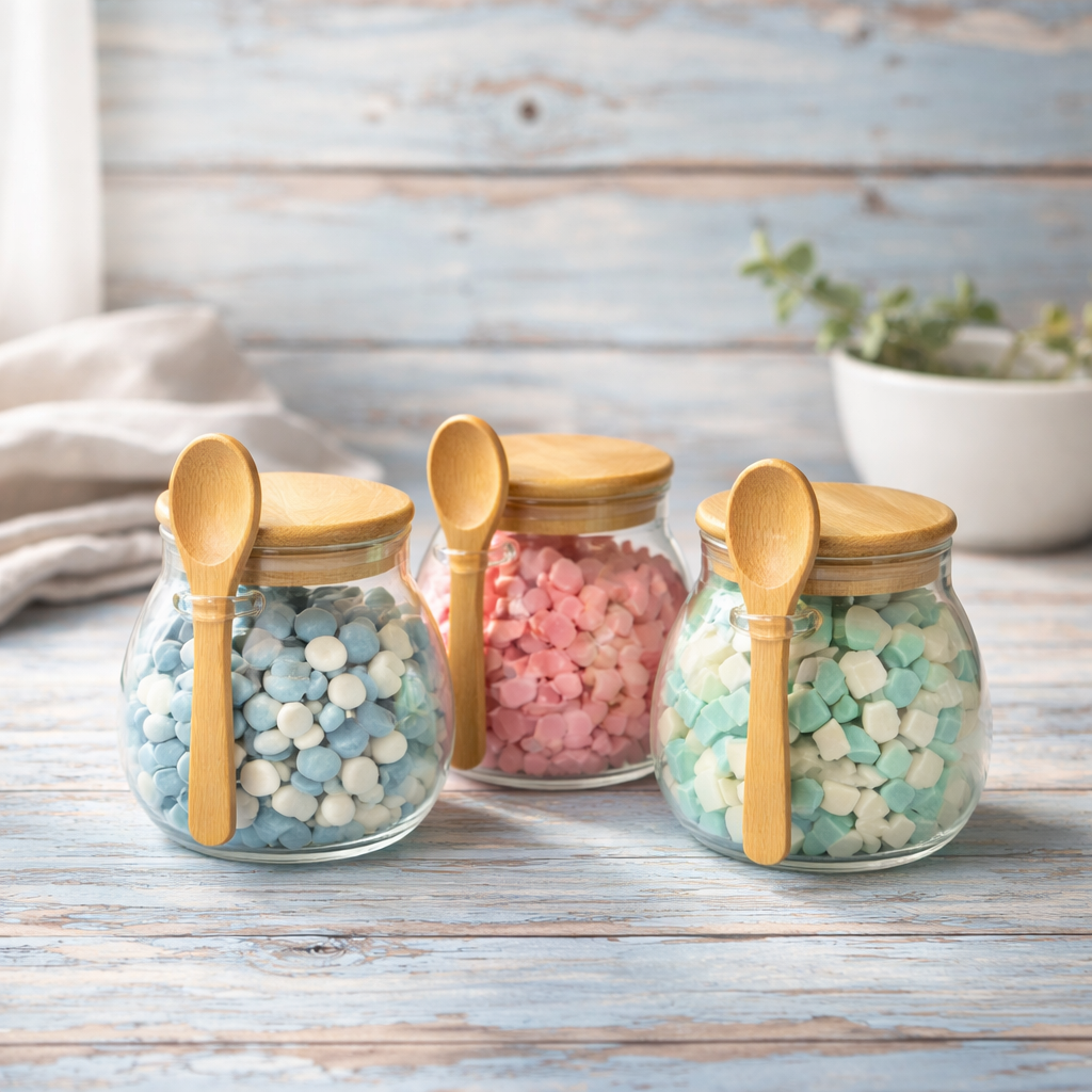 Wax melt scoopies jar.
