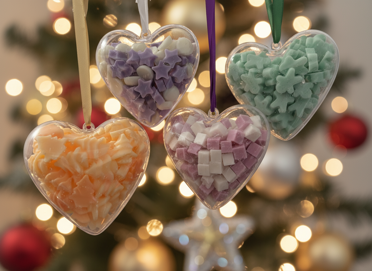 Christmas bauble with festive background