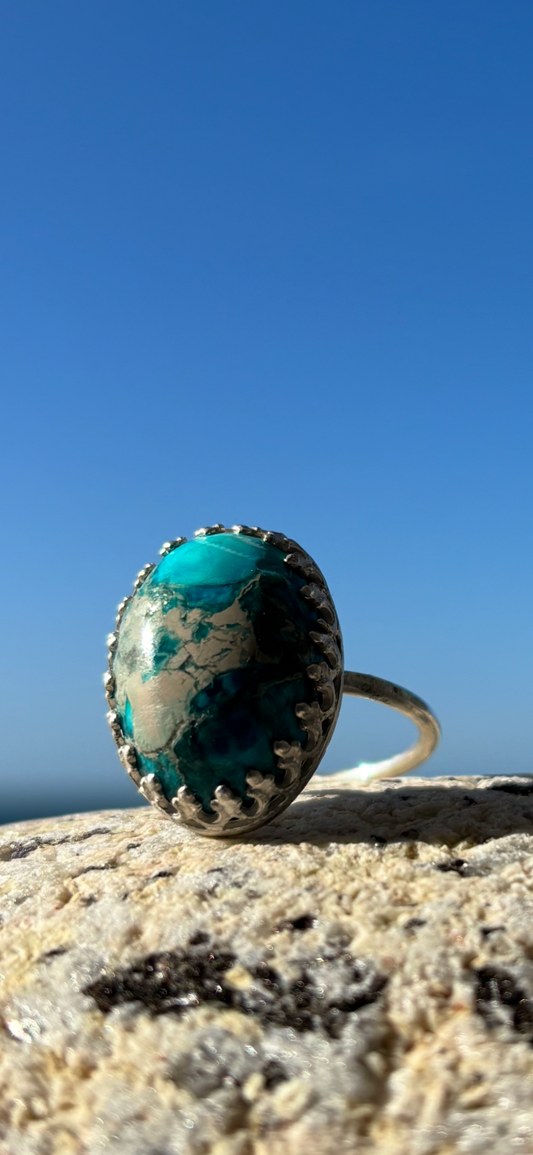 Handcrafted sterling silver ring