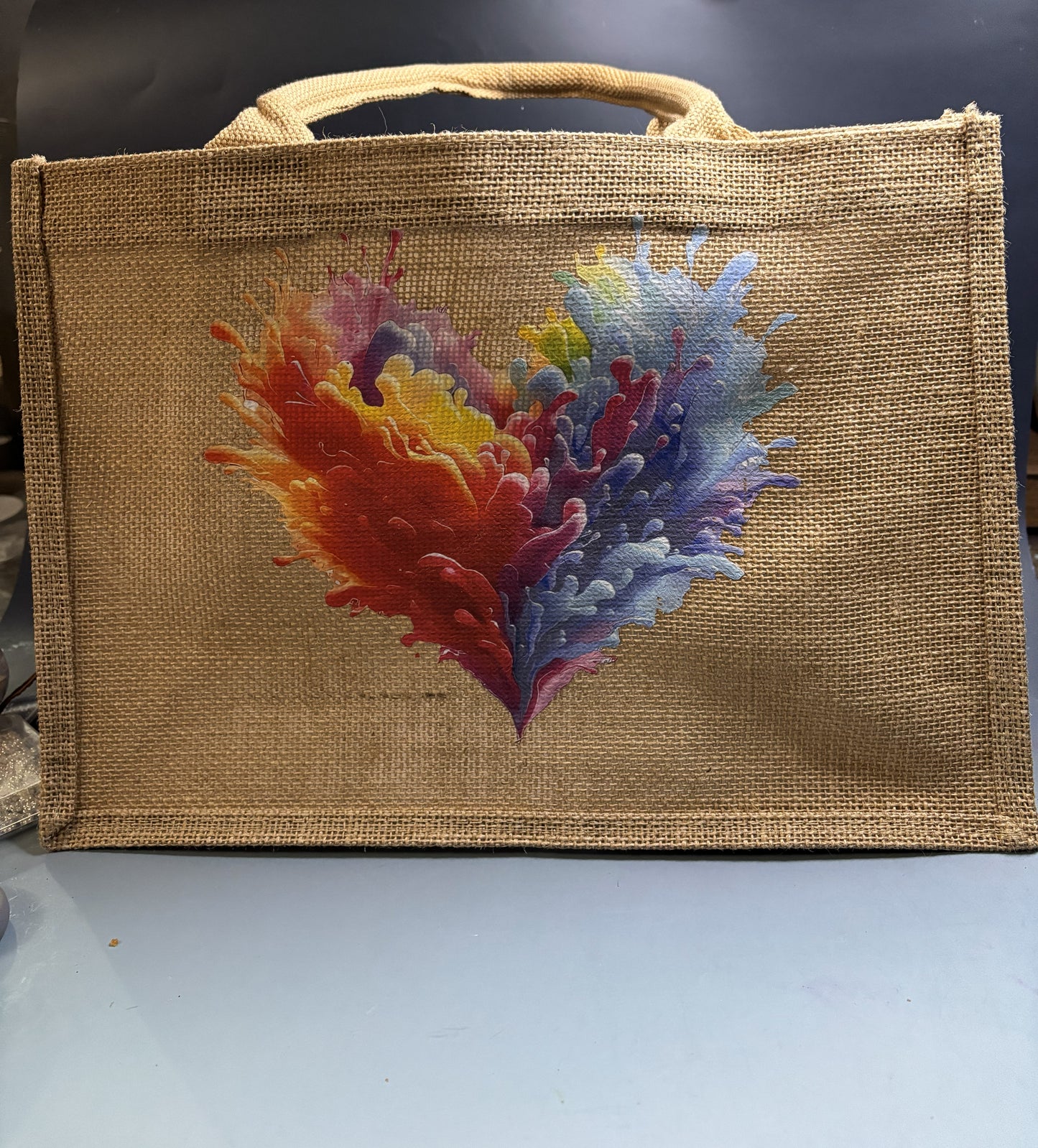 Tote Bag medium with heart design