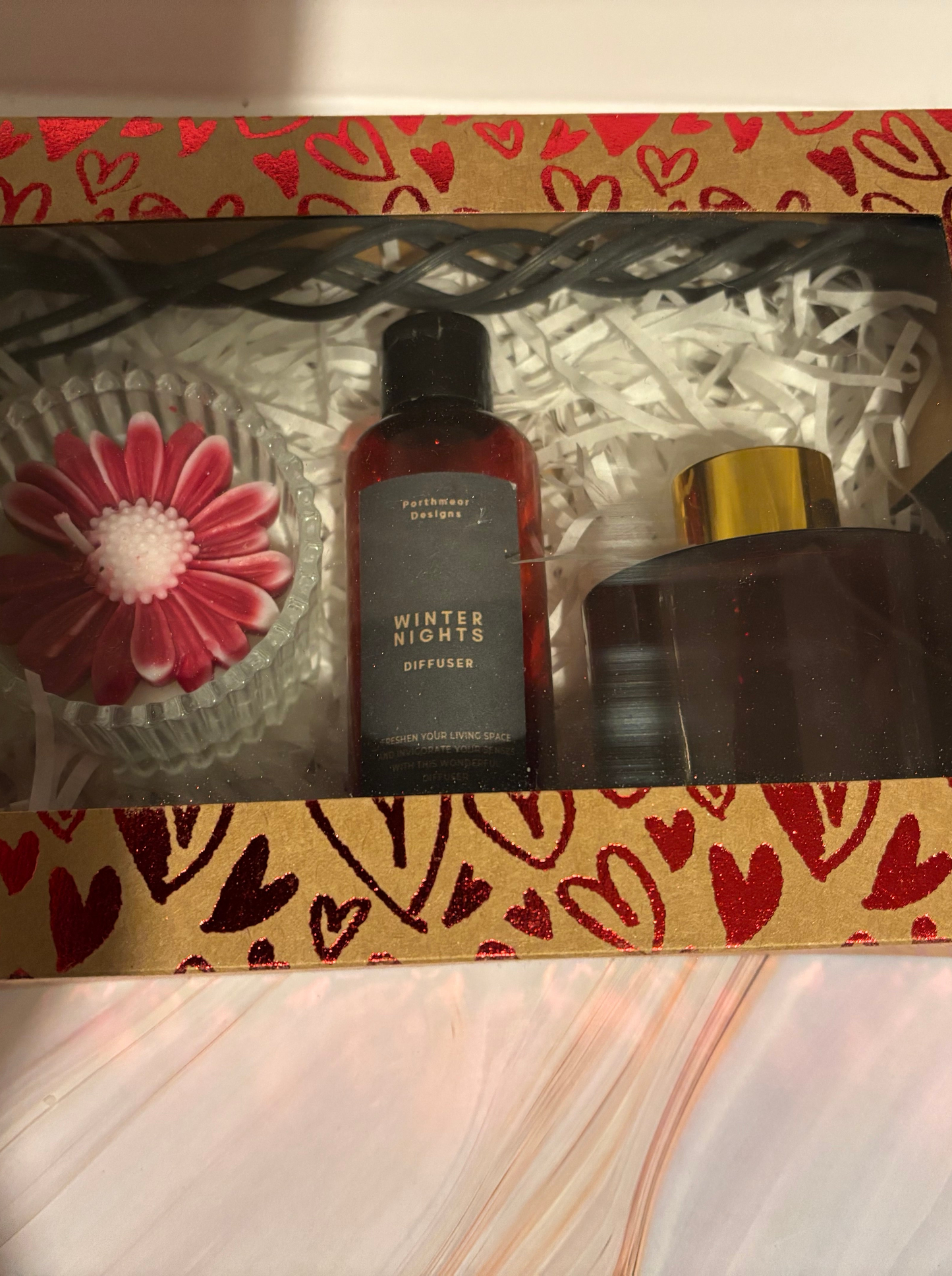 Romantic Valentine's Day Diffuser & Candle Gift Set