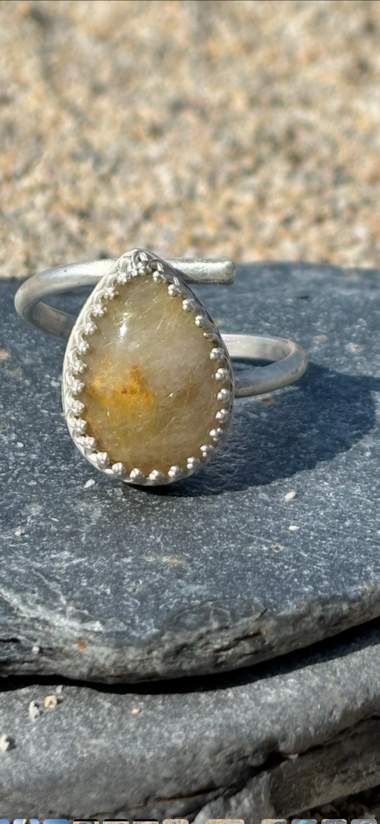 Handcrafted sterling silver ring