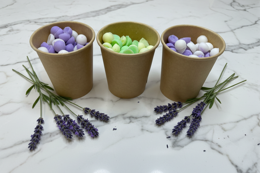 3 mini scoopie wax melt pots