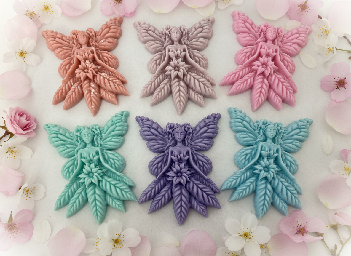 Angel wax melts with petals