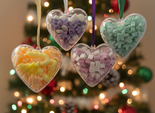 Christmas bauble with festive background