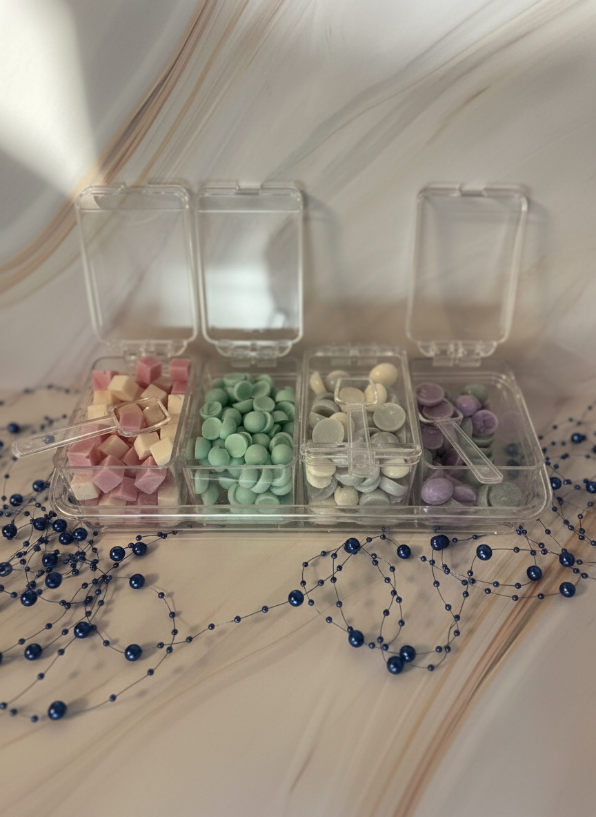 Improved wax melt scoopie selection tray photo