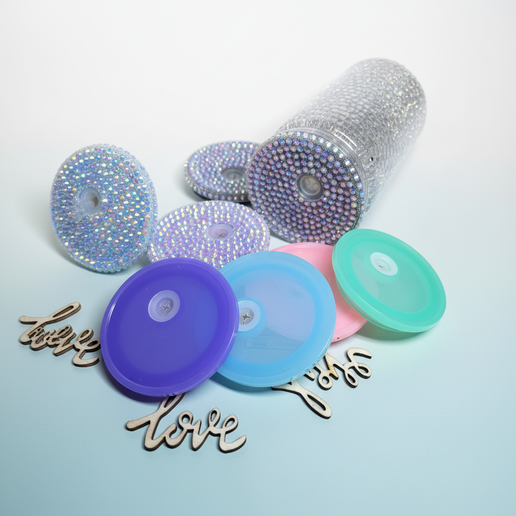 Snow globe tumbler with clean background