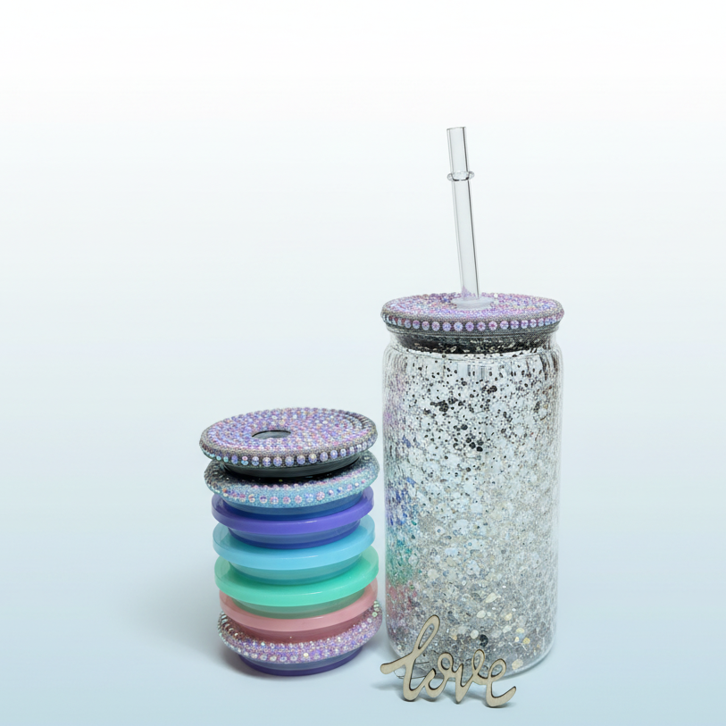 Double Bubble Glitter tumblers