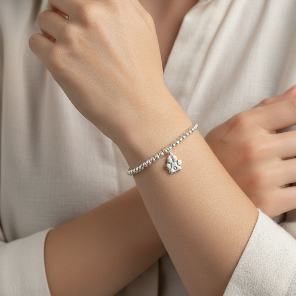 Sterling Silver Bracelet on Arm