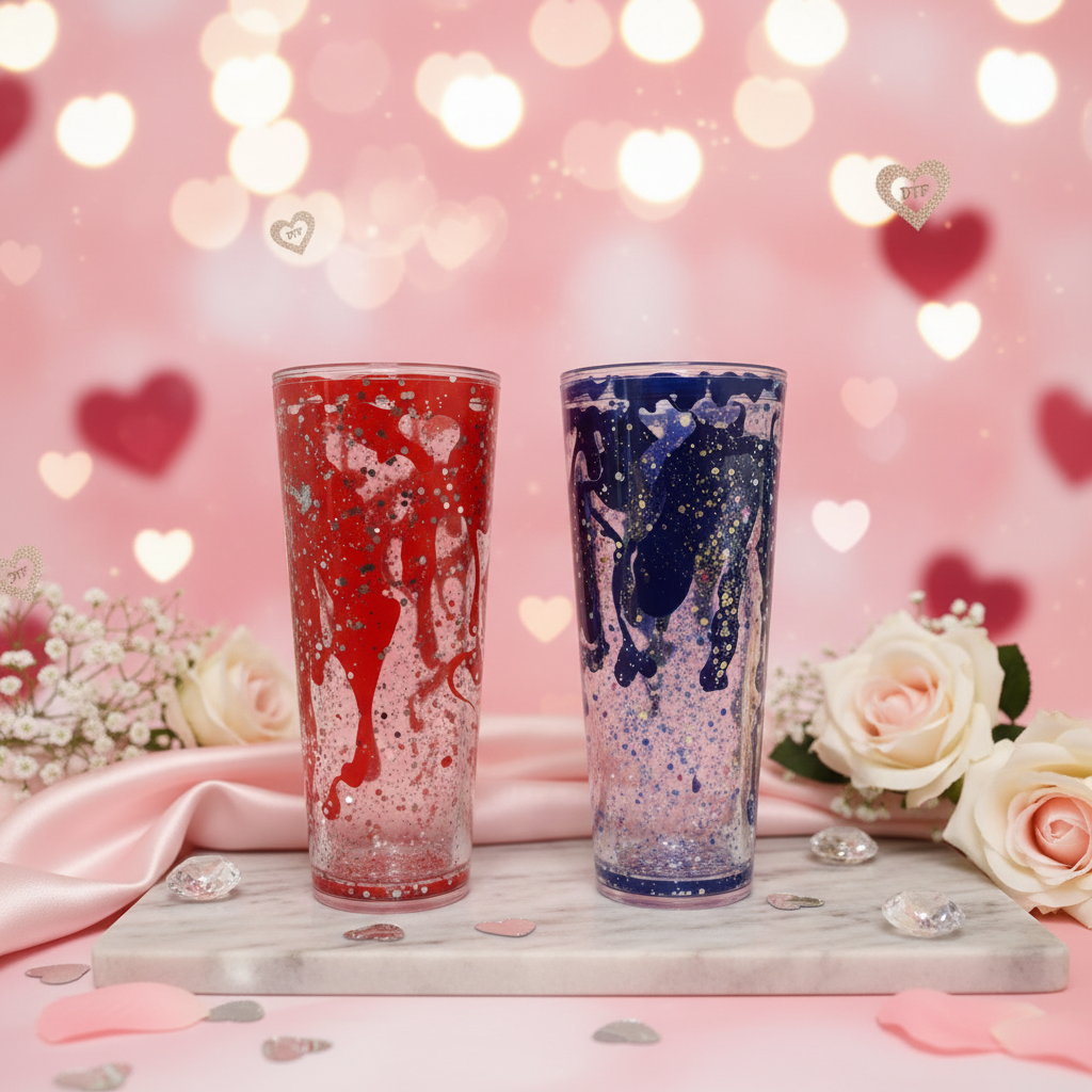 Valentine's themed Lava cups